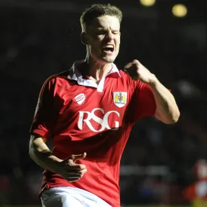 Matt Smith Goal Celebration Print, Bristol City vs Port Vale Matt Smith Goal Celebration Print, Bristol City vs Port Vale