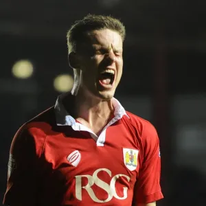 Bristol City Print: Matt Smith's Goal Celebration Bristol City Print: Matt Smith's Goal Celebration