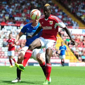 Toby Ajala in Action: Bristol City vs Glasgow Rangers (2013), Ashton Gate Stadium