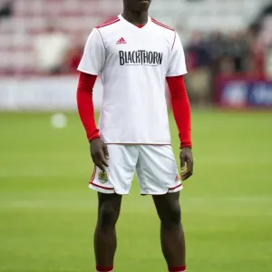 Toby Ajala of Bristol City in Action Against Bournemouth, 2013 - Football Pre-Season Friendly