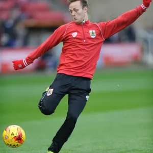 Todd Kane in Action: Swindon Town vs. Bristol City, League One, 2014