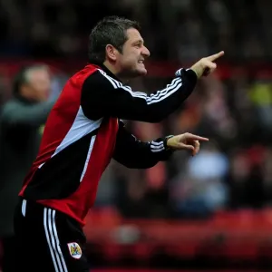 Tony Docherty: Assisting Bristol City on the Field against Southampton Tony Docherty: Assisting Bristol City on the Field against Southampton