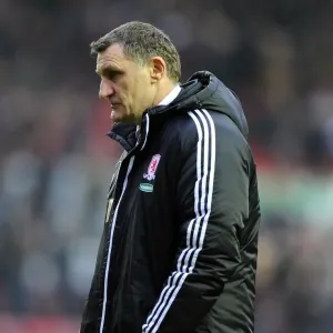 Tony Mowbray's Disappointment: A Dejected Manager at Ashton Gate after Bristol City Loss (March 2013) Tony Mowbray's Disappointment: A Dejected Manager at Ashton Gate after Bristol City Loss (March 2013)