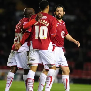 Bristol City Trio Print - 23/03/2010 Goal Celebration