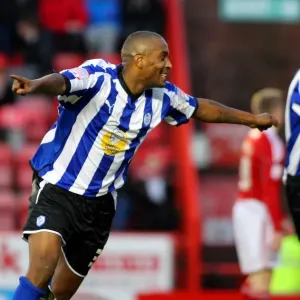 Unforgettable FA Cup Moment: Clinton Morrison's Euphoric Celebration for Bristol City vs. Sheffield Wednesday (08.01.2011)