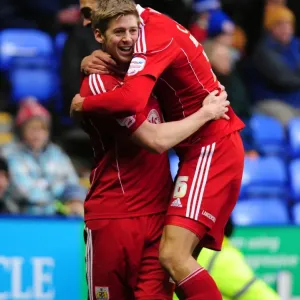 Bristol City FC Print - Unforgettable Goal Celebration