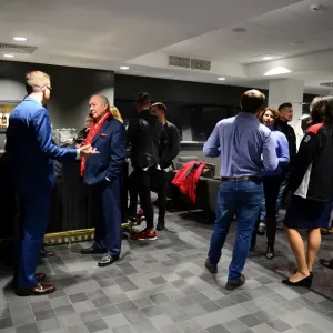Uniting Fans at Lansdown Club: Pre-Game Camaraderie Before the Bristol City vs Brentford Showdown, Sky Bet Championship Uniting Fans at Lansdown Club: Pre-Game Camaraderie Before the Bristol City vs Brentford Showdown, Sky Bet Championship
