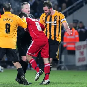 Print of Unpunished Clash at Hull City vs. Bristol City (18/12/2010)