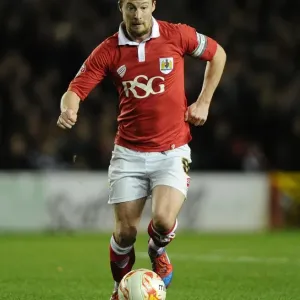 Wade Elliott in Action Print - Bristol City FC Photo Wade Elliott in Action Print - Bristol City FC Photo