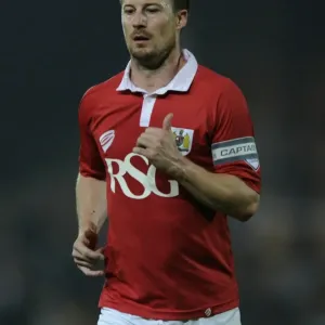 Wade Elliott in Action Print - Bristol City vs. Port Vale, 2014