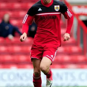Wes Burns in Action: Bristol City U21s vs Ipswich Town U21s at Ashton Gate Wes Burns in Action: Bristol City U21s vs Ipswich Town U21s at Ashton Gate