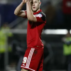 Wes Burns in Action Print - Bristol City vs Hull City Championship Match