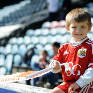 Young Bristol City Fan at Rochdale AFC Print