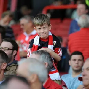 Young Fan's Excitement at Bristol City vs Colchester United, Sky Bet League One Match at Ashton Gate Young Fan's Excitement at Bristol City vs Colchester United, Sky Bet League One Match at Ashton Gate