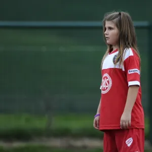 Young Fan's Excitement at FA WSL Match: BAWFC vs Arsenal Ladies