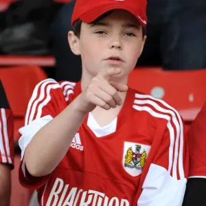 Young Fan's Thrill at Stevenage-Bristol City Football Match, April 2014 Young Fan's Thrill at Stevenage-Bristol City Football Match, April 2014