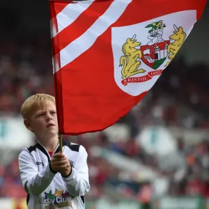 Young Flag Bearers of Portishead Town FC at Bristol City vs Reading, 2015