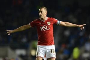 Images Dated 20th October 2015: Aaron Wilbraham in Action: Bristol City vs. Brighton, Sky Bet Championship 2015