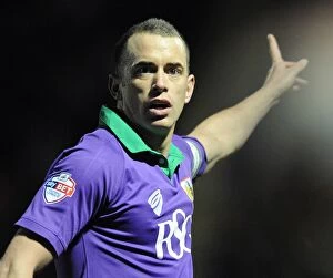 Images Dated 3rd March 2015: Aaron Wilbraham of Bristol City in Action Against Leyton Orient at Brisbane Road, 03/03/2015