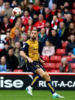 Barnsley V Bristol City Prints: Aaron Wilbraham of Bristol City Focuses on Ball at Barnsley vs