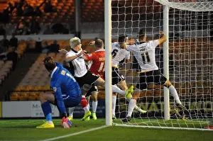 Port Vale V Bristol City Prints: Aaron Wilbraham Scores for Bristol City against Port Vale at Vale Park, 2014