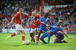 Bristol City V Doncaster Rovers Prints: Aaron Wilbraham Scores for Bristol City: Thrilling Moment in Sky Bet League One Match Against Doncaster Rovers
