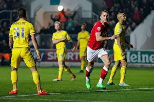Bristol City V Nottingham Forest Prints: Aaron Wilbraham's Double: Bristol City's Victory Over Nottingham Forest at Ashton Gate Stadium