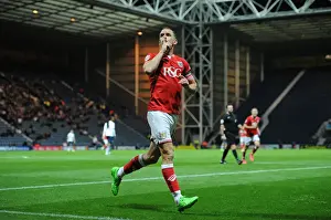 Framed Print : Aaron Wilbraham's Dramatic Equalizer: Bristol City vs. Preston North End, Sky Bet Championship 2015 Framed Print : Aaron Wilbraham's Dramatic Equalizer: Bristol City vs. Preston North End, Sky Bet Championship 2015