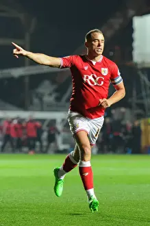 Bristol City V Nottingham Forest Prints: Aaron Wilbraham's Epic Goal Celebration: Bristol City vs