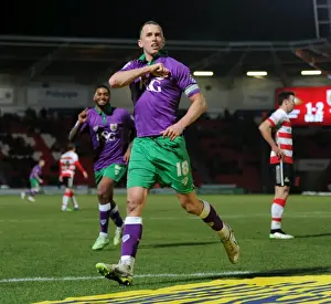 Doncaster Rovers V Bristol City Prints: Aaron Wilbraham's Euphoric Goal Celebration: Doncaster Rovers vs