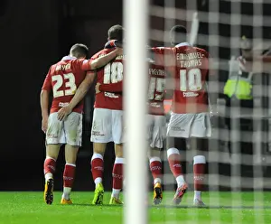 Aaron Wilbraham's Game-Winning Goal: Bristol City Celebrates in Johnstone Paint Trophy Match