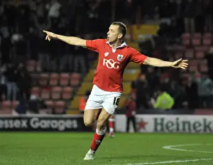 Bristol City V Coventry City Prints: Aaron Wilbraham's Game-Winning Goal Celebration: Bristol City vs