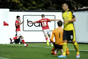 Aaron Wilbraham's Goal Celebration: Bristol City vs Colchester United, Sky Bet League One, 2014