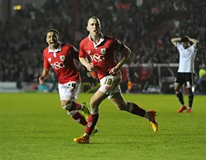 Swindon Prints: Aaron Wilbraham's Goal Celebration: Bristol City vs Swindon Town, April 7, 2015