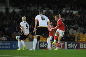 Images Dated 16th September 2014: Aaron Wilbraham's Shot at Glory: Port Vale vs. Bristol City, Sky Bet League One