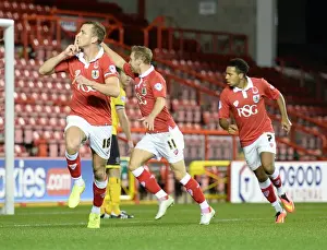 Aaron Wilbraham's Thrilling Goal Celebration: Bristol City vs AFC Wimbledon