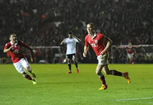 Swindon Prints: Aaron Wilbraham's Thrilling Goal Celebration: Bristol City vs Swindon Town (April 7)