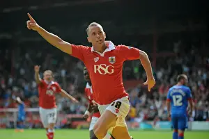 Bristol City V Doncaster Rovers Prints: Aaron Wilbraham's Thrilling Goal Celebration: A Moment to Remember at Ashton Gate (Sept 13)