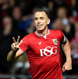 Bristol City V Nottingham Forest Prints: Aaron Wilbraham's Thrilling Goal Celebration vs