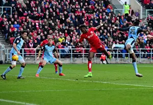 Bristol City V Rotherham United Prints: Abraham's Header Saved: A Dramatic Moment in Bristol City vs Rotherham United