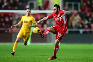 Action-Packed Championship Clash: Lee Tomlin of Bristol City vs Preston North End, December 17, 2016, Ashton Gate