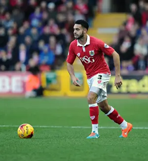 Bristol City V Oldham Prints: Action-Packed: Derrick Williams in Bristol City's Victory over Oldham Athletic