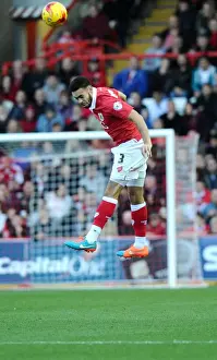 Bristol City V Oldham Prints: Action-Packed: Derrick Williams in Full Flow for Bristol City vs Oldham Athletic