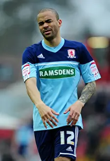 Action-Packed: Kieron Dyer in Bristol City's Npower Championship Clash Against Middlesbrough (2013)