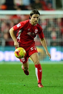 Bristol City V Brentford Prints: Adam Matthews in Action: Bristol City vs Brentford