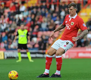 Aden Flint in Action: Bristol City vs Oldham Football Match, Ashton Gate, 1st November 2014
