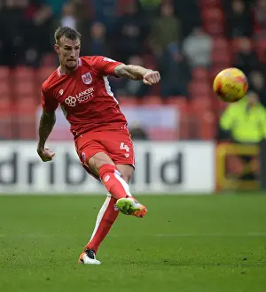 Bristol City V Preston North End Prints: Aden Flint in Action: Bristol City vs Preston North End, Sky Bet Championship (17/12/2016)