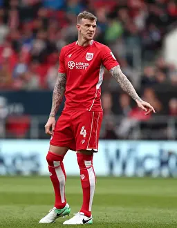 Bristol City V Queens Park Rangers Prints: Aden Flint in Action: Bristol City vs Queens Park Rangers, Sky Bet Championship, 2017