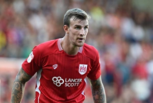 Framed Print : Aden Flint in Action: Bristol City vs Wigan Athletic, Sky Bet Championship, Ashton Gate, 2016