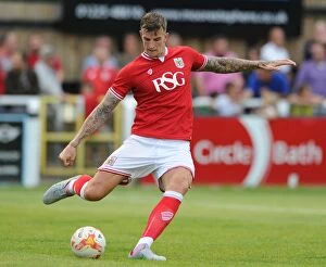 Images Dated 10th July 2015: Aden Flint in Action: Bristol City's Star Player at Pre-Season Friendly vs Bath City, 2015